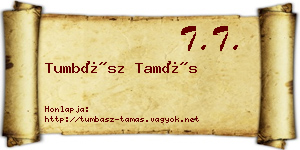 Tumbász Tamás névjegykártya
